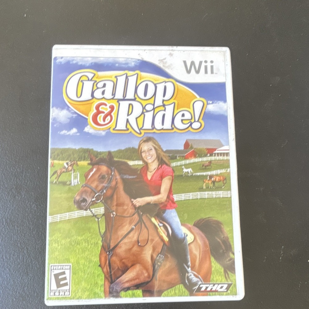 Wii Gallop & Ride! Nintendo Wii Game Manual Included THQ 2009 NTSC-U/C